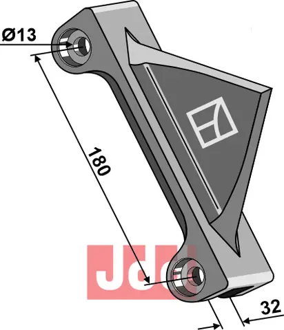 Furrow breaker - Maschio/Gaspardo Hull: 13 mm, Hullavstand: 180 mm
