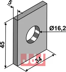 Mellemplade Ø16,2 Maschio / Gaspardo