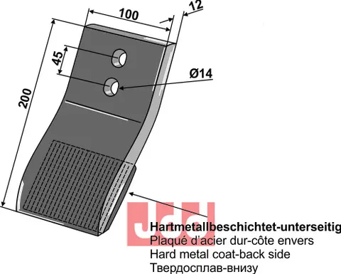 Point til Frost L: 200mm, Hole: 14