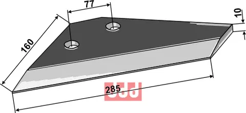 Erstatningsvinge til Frost Hole spacing: 77, Lengde: 285