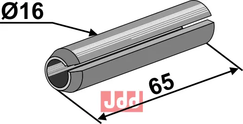 Splitt Ø16x65 - JDD Utstyr