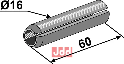 Splitt Ø16x60 - JDD Utstyr