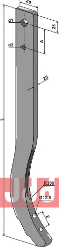 Stubharvetand - 680mm - JDD Utstyr