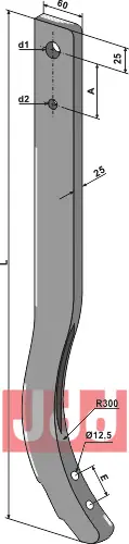 Stubharvetand - 720mm - JDD Utstyr