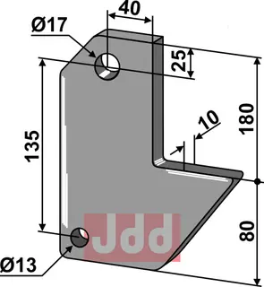 Holder for ramme 100x100