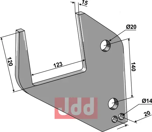 Holder  - 120 - JDD Utstyr