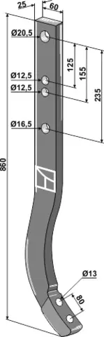 Tind hull 13, avst. 80