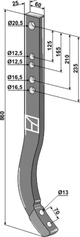 Tind hull 13, avst. 70