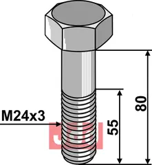 Bolt M24x3x80 - 8.8