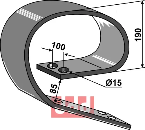 Overdel 150x10 - David - JDD Utstyr