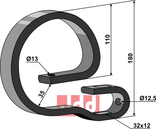 Overdel 32x12 - JDD Utstyr