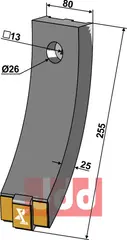 Skjær-spiss 80mm - WolframCarbid Väderstad