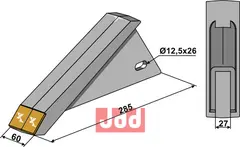 Skjær-spiss 60mm - WolframCarbid Hatzenbichler