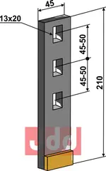 Sliddel 45mm - WolframCarbid Väderstad