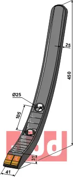 Skjær-spiss 41mm - WolframCarbid - JDD Utstyr