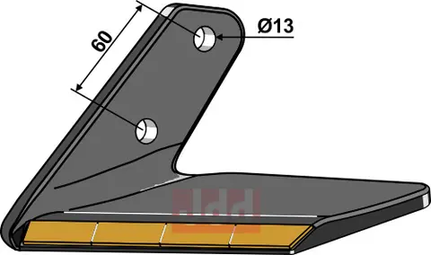 Erstatningsvinge til Farmet Arbeidsbredde 330 mm, Triolient