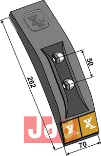 Skj&#230;r-spiss 70mm - WolframCarbid Gr&#233;goire Besson/Quivogne