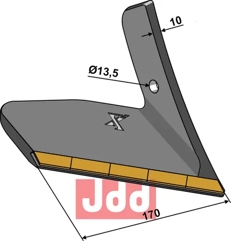 Erstatningsvinge til Köckerling Köckerling Topmix, 170 mm bredde