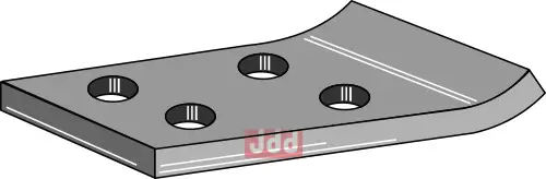 Monteringsplade, bukket - JDD Utstyr
