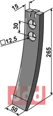 Skjær-spiss 265x50x15mm Väderstad