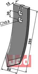 Skjær-spiss 280x80x15mm Väderstad