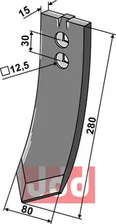 Skjær-spiss 280x80x15mm Väderstad