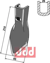 Harvspiss 210x80x6mm Rumptstad