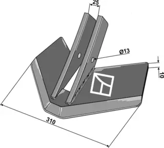Stubbskjær 310mm til Köckerling 310mm, passer Terremoto - Dracula