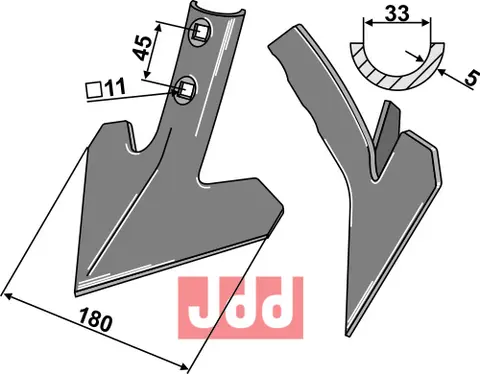 G&#229;sefot-skj&#230;r 180mm Einb&#246;ck/P&#246;ttinger/K&#246;ckerling Allrounder