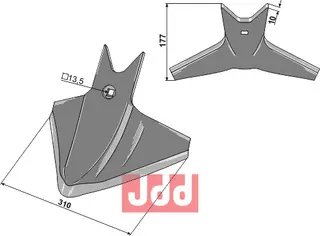 G&#229;sefot-skj&#230;r 310mm K&#246;ckerling Topmix