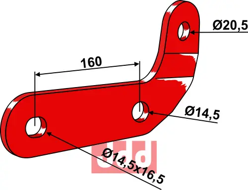 Holder - venstre - Delta Flex - JDD Utstyr
