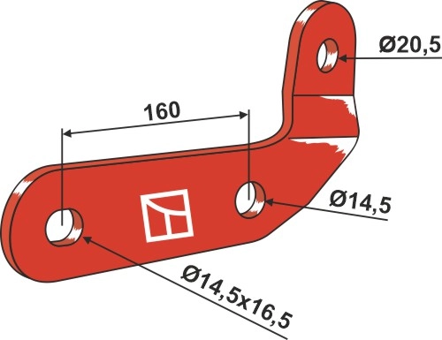Holder til Kongskilde Delta Flex Hull: 14,5x16,5 - 14,5 - 20,5