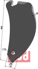 Ledeplade - venstre - Delta Flex Kongskilde