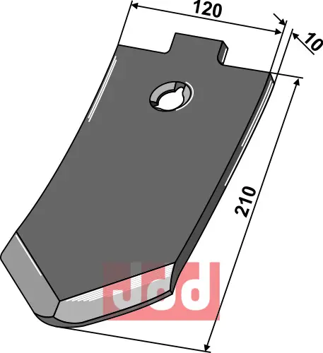 Skjær-spiss 210x120x10mm - JDD Utstyr