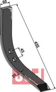 Stubharvespiss 455x60x15mm - WolframCarbid