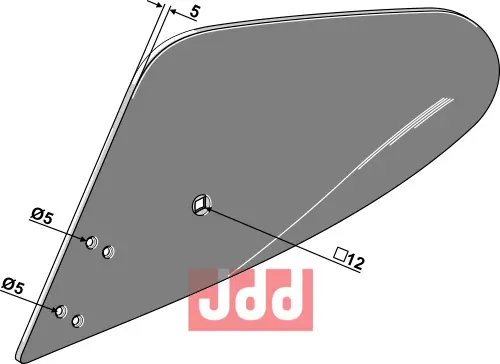 Ledeplade - venstre - JDD Utstyr