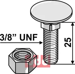 Bolt 3/8“ UNF