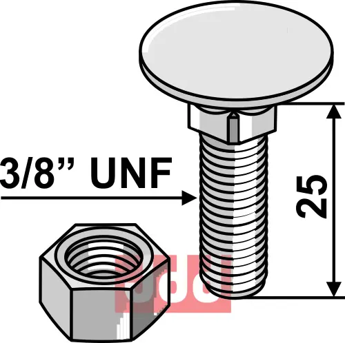 Bolt 3/8“ UNF - JDD Utstyr