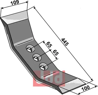 Stubharvespiss 445x100x14mm Pegoraro Pegoraro