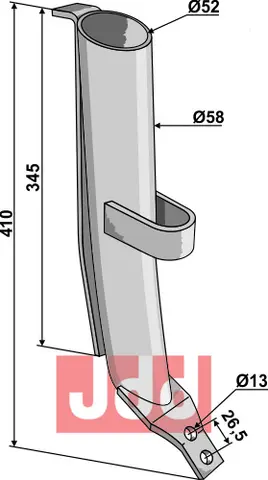 Gjødsel rør Ø58 Samson