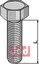 Bolt M10x25 - 8.8 galvanisert