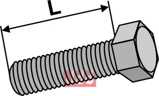 Bolt M10x30 - 8.8 galvanisert