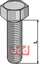 Sechskantbolt M10x1,5x35 M10x1,5 - Lengde 35 mm