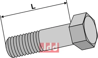 Bolt M10x1,5x40 - 10.9 u. Mutter