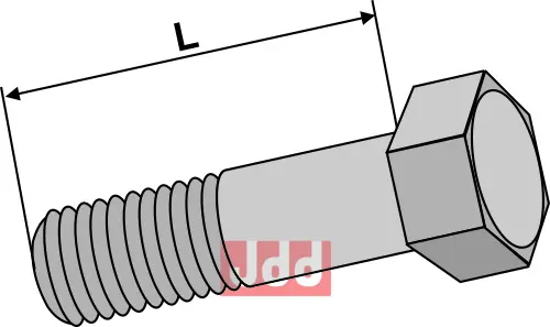 Bolt M10x1,5x40 - 10.9 u. Mutter - JDD Utstyr