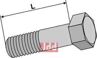 Bolt M10x1,5x40 - 8.8 u. Mutter