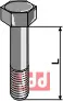 Bolt M10x1,5x70 - 8.8 u. Mutter - JDD Utstyr