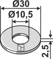 Skive ø30x2,5xø10,5 - DIN 9021 Til Amazone primera DMC 3000 - 4500