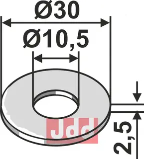 Skive Ø30x2,5xØ10,5 Amazone