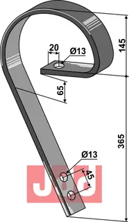 Slepeplanketand 45x10 Väderstad/Köckerling